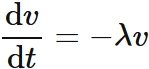 指数分布の微分方程式
