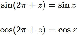 三角関数は周期 2 π の関数