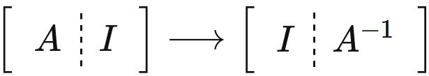 掃き出し法による逆行列の導出 具体例 3行3列 4行4列 理数アラカルト
