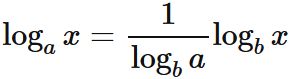 対数関数の底変換の公式